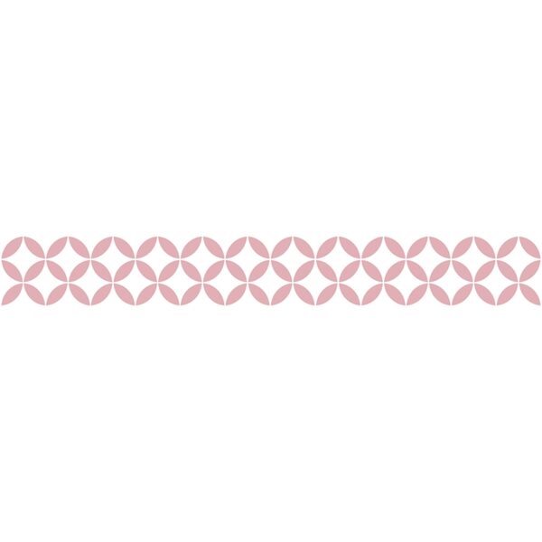 Vinilos decorativos cenefa autoadhesiva Gracia Blanco y Rosa 20x140cm