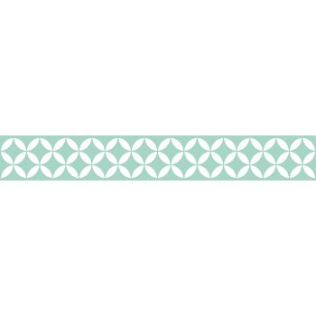 Vinilos decorativos cenefa autoadhesiva Gracia Verde Mint 20x140cm