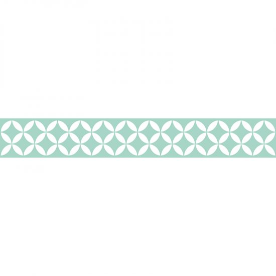 Vinilos decorativos cenefa autoadhesiva Gracia Verde Mint 20x140cm