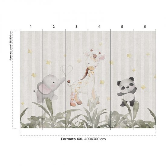 Papel para pared Animal stars