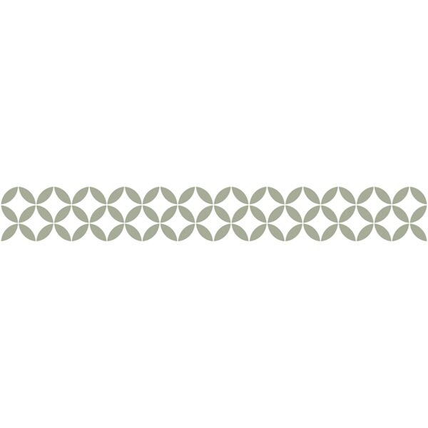Vinilos decorativos cenefa autoadhesiva Blanco y Verde Oliva 20x140cm