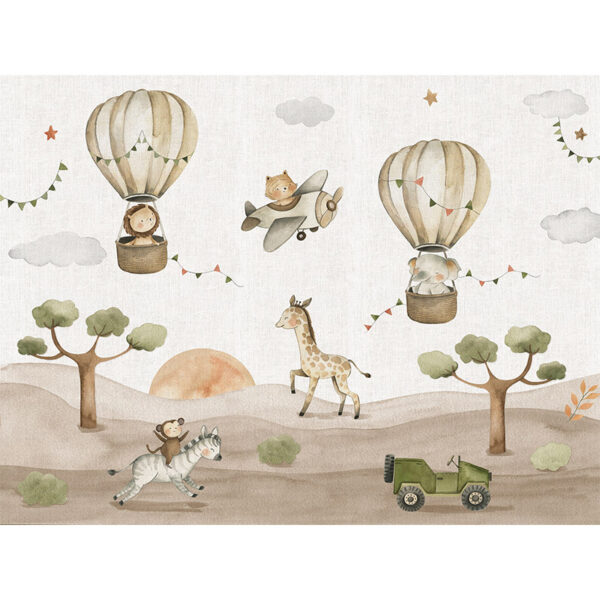 Papel para pared Safari Party