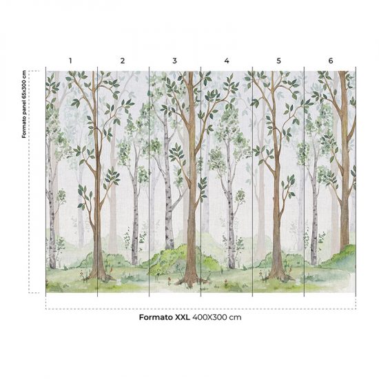 Papel para pared Bosqueland