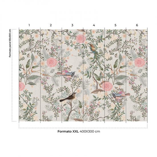 Papel pintado Romantic Bird
