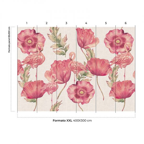 Papel para pared Amapola
