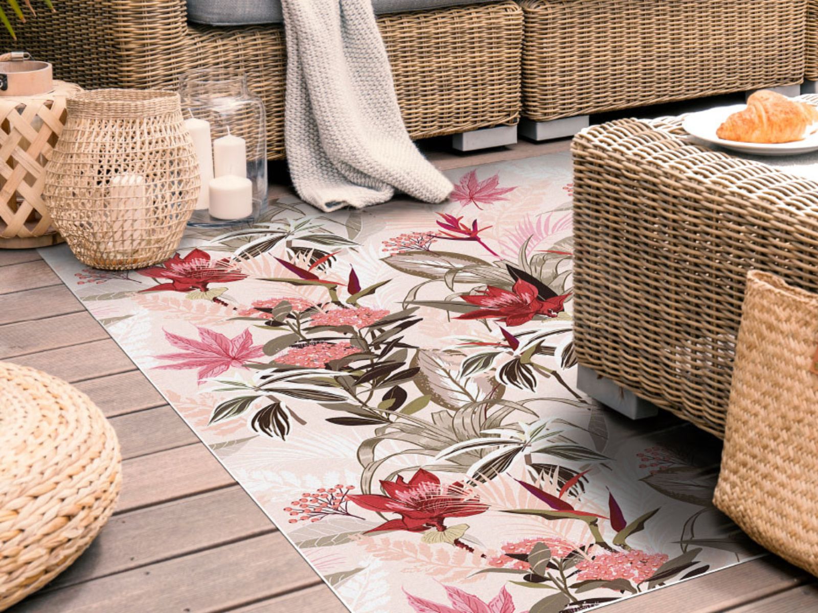 Decora tu terraza con las alfombras vinílicas para exterior