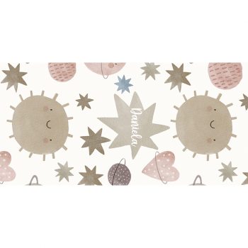 Alfombra vinílica vinílica infantil Espacio personalizada 97x48cm