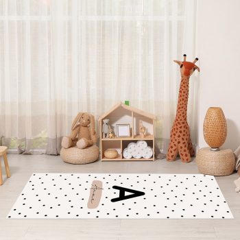 Alfombra vinílica vinílica infantil Name personalizada