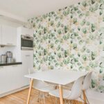 papel pintado pared cocina