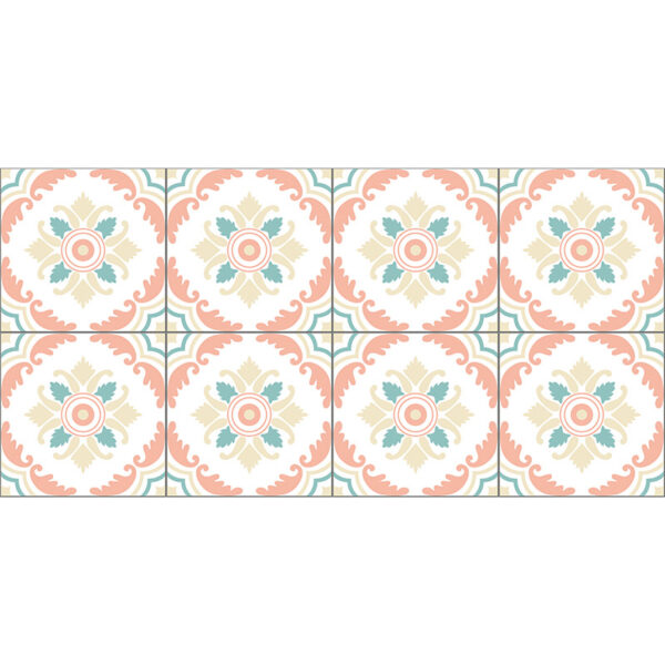 Alfombra vinílica Mandoline Salmón 97x48cm