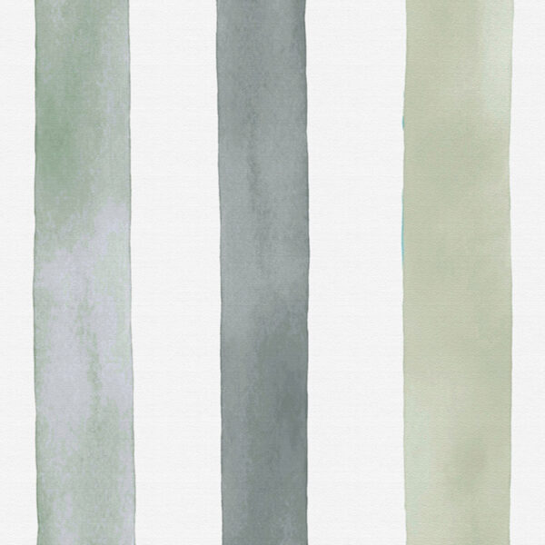 Papel pintado autoadhesivo Rayas Acuarela Verde