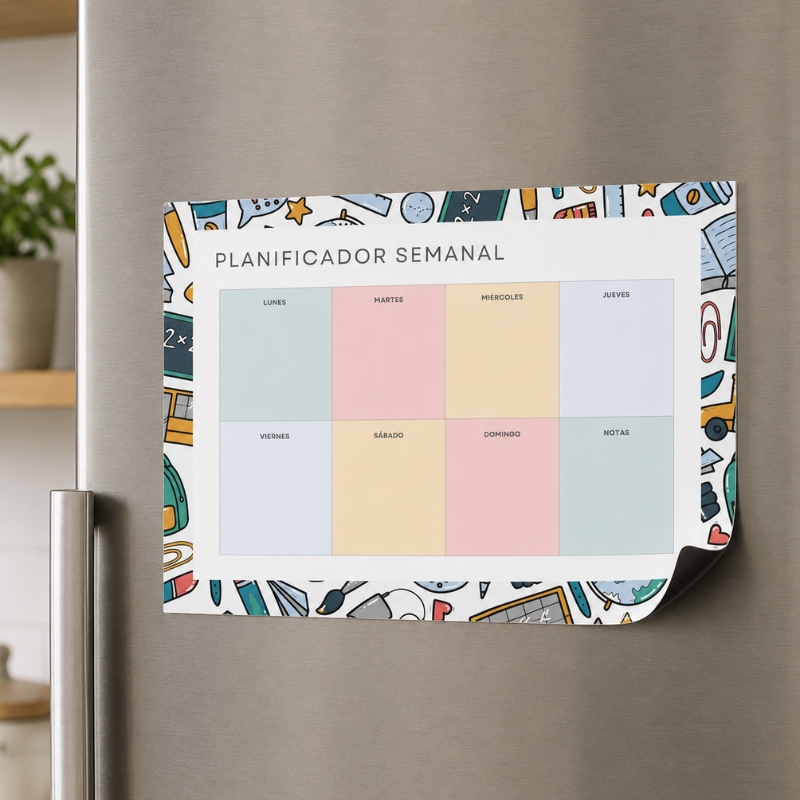 Planificador semanal magnético Study