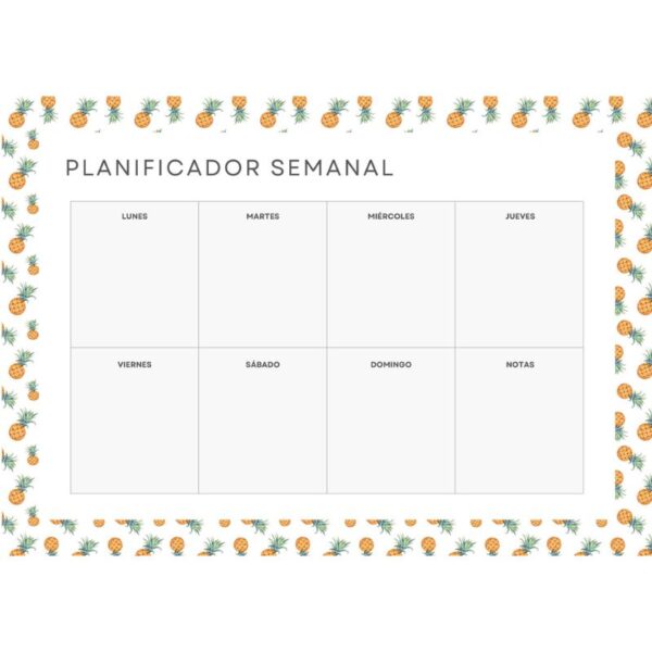 Planificador semanal magnético Piñas