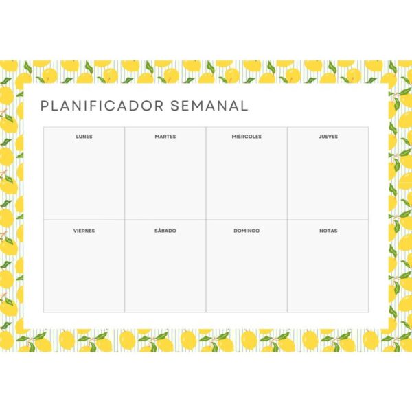 Planificador semanal magnético Limones