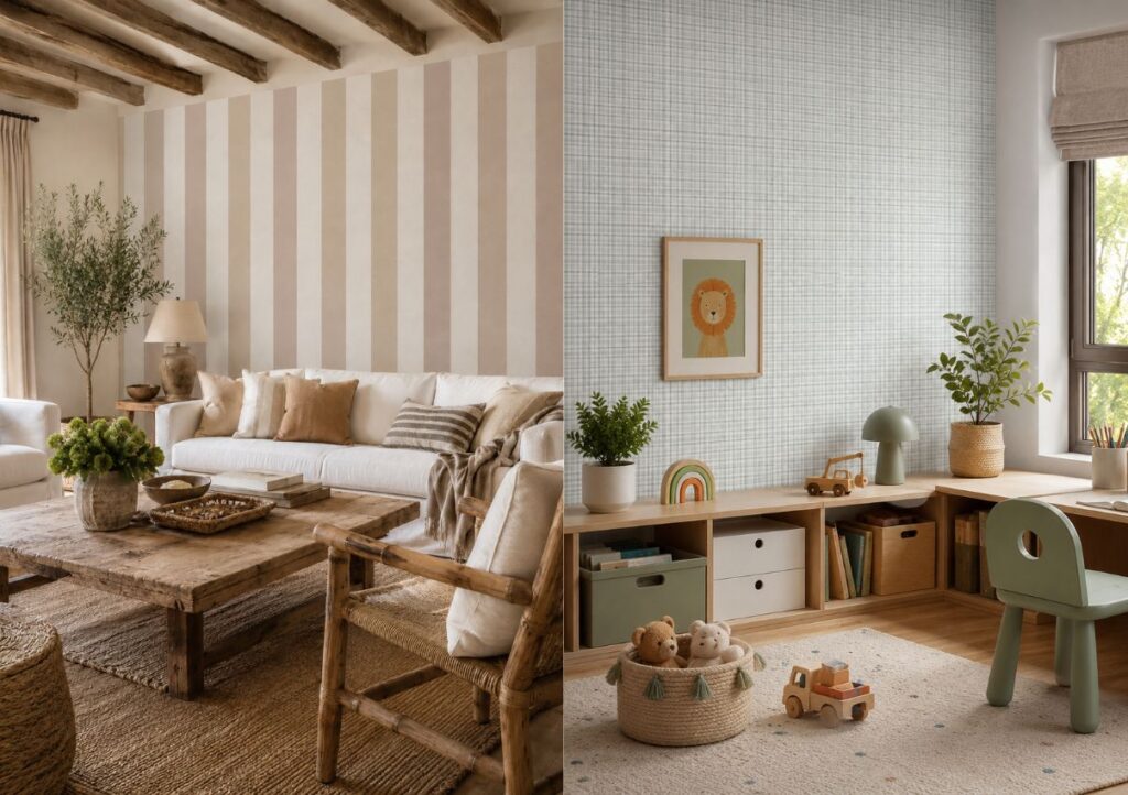 papel pintado salón